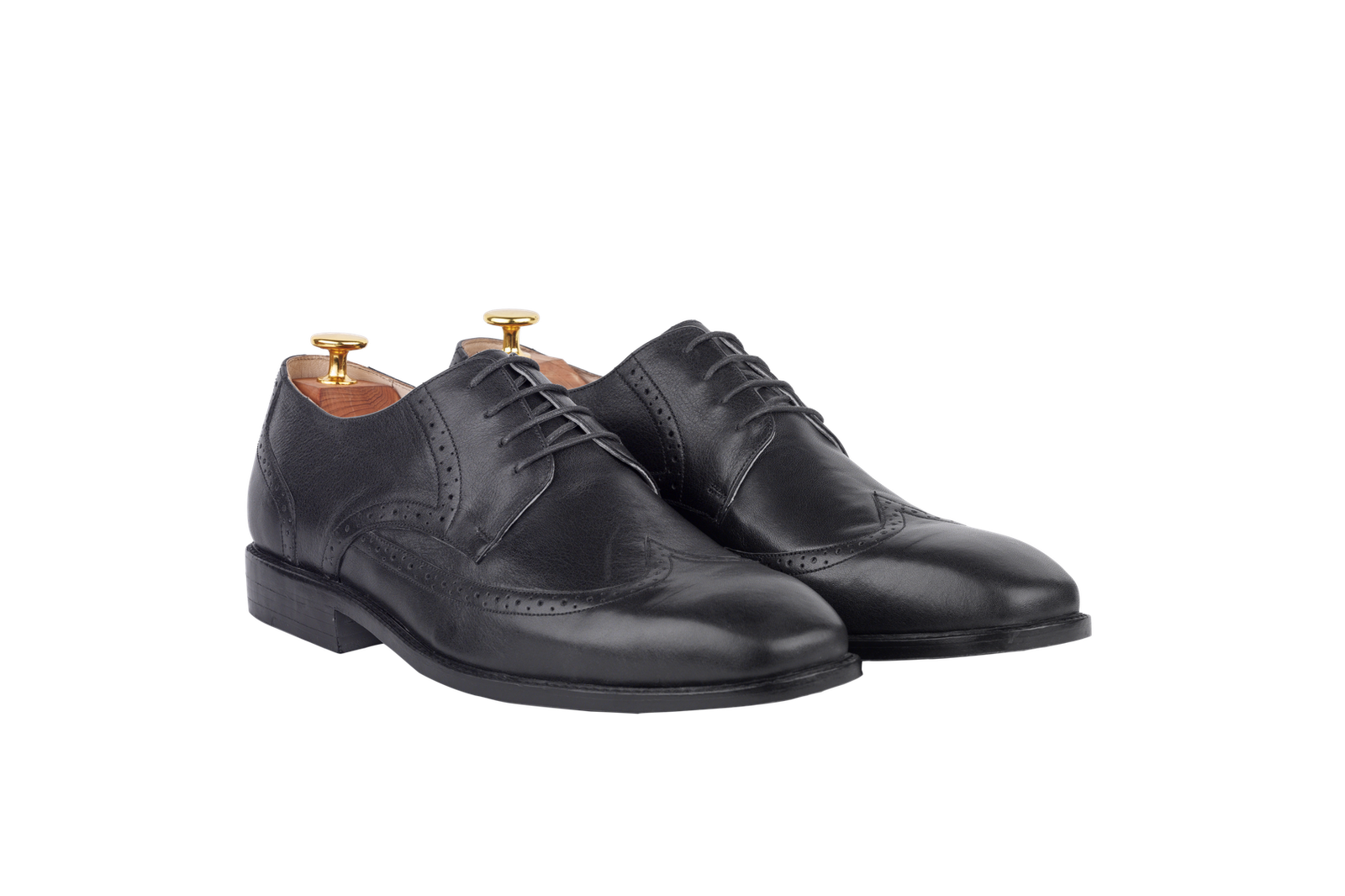 Black colour for Model 27 - Derby Wingtip Half-Brogue (Lagos Last)