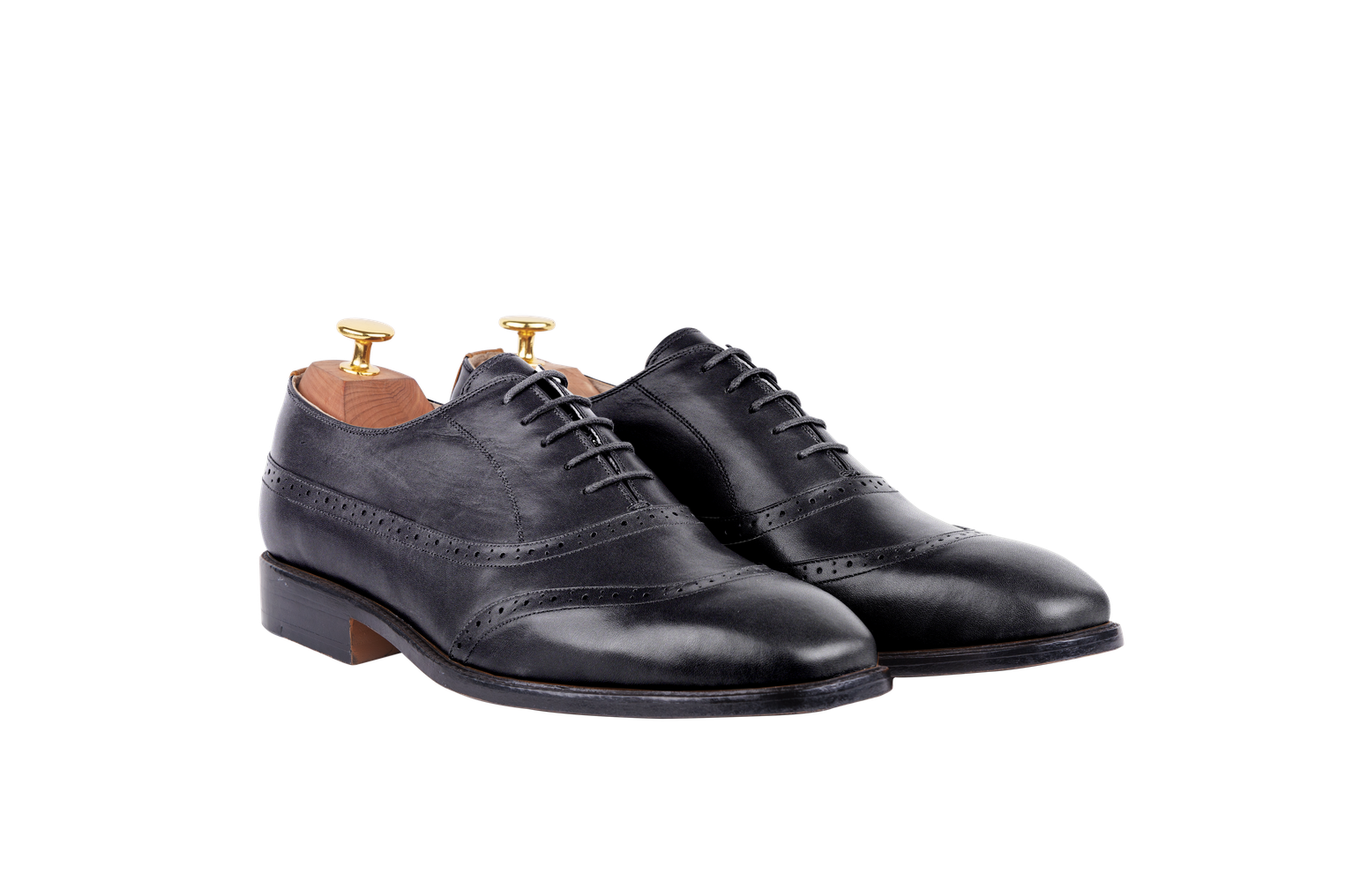 Black colour for Model 17 - Oxford Wingtip D2 Half-Brogue (Lagos Last)