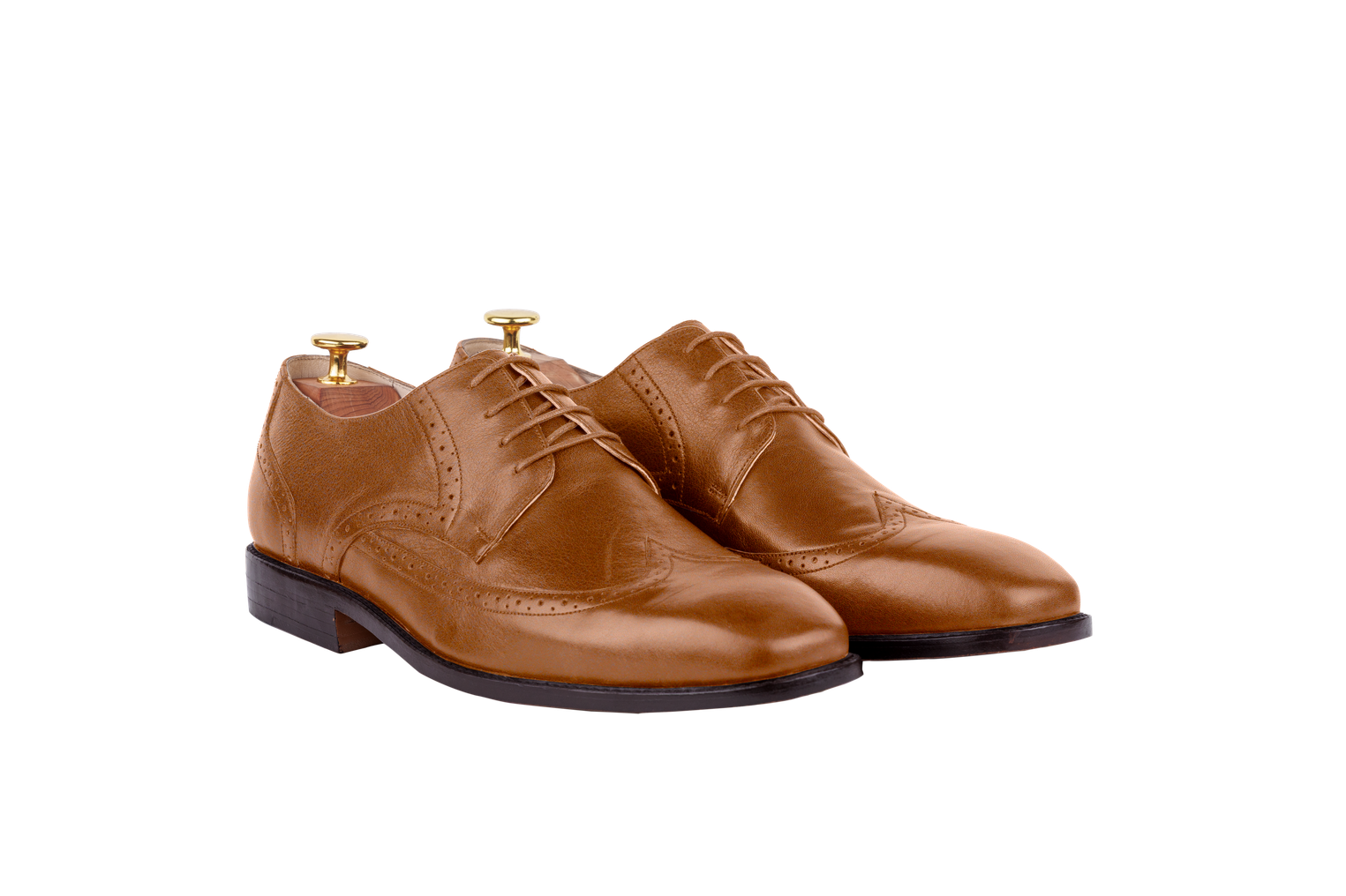 Tan colour for Model 27 - Derby Wingtip Half-Brogue (Lagos Last)