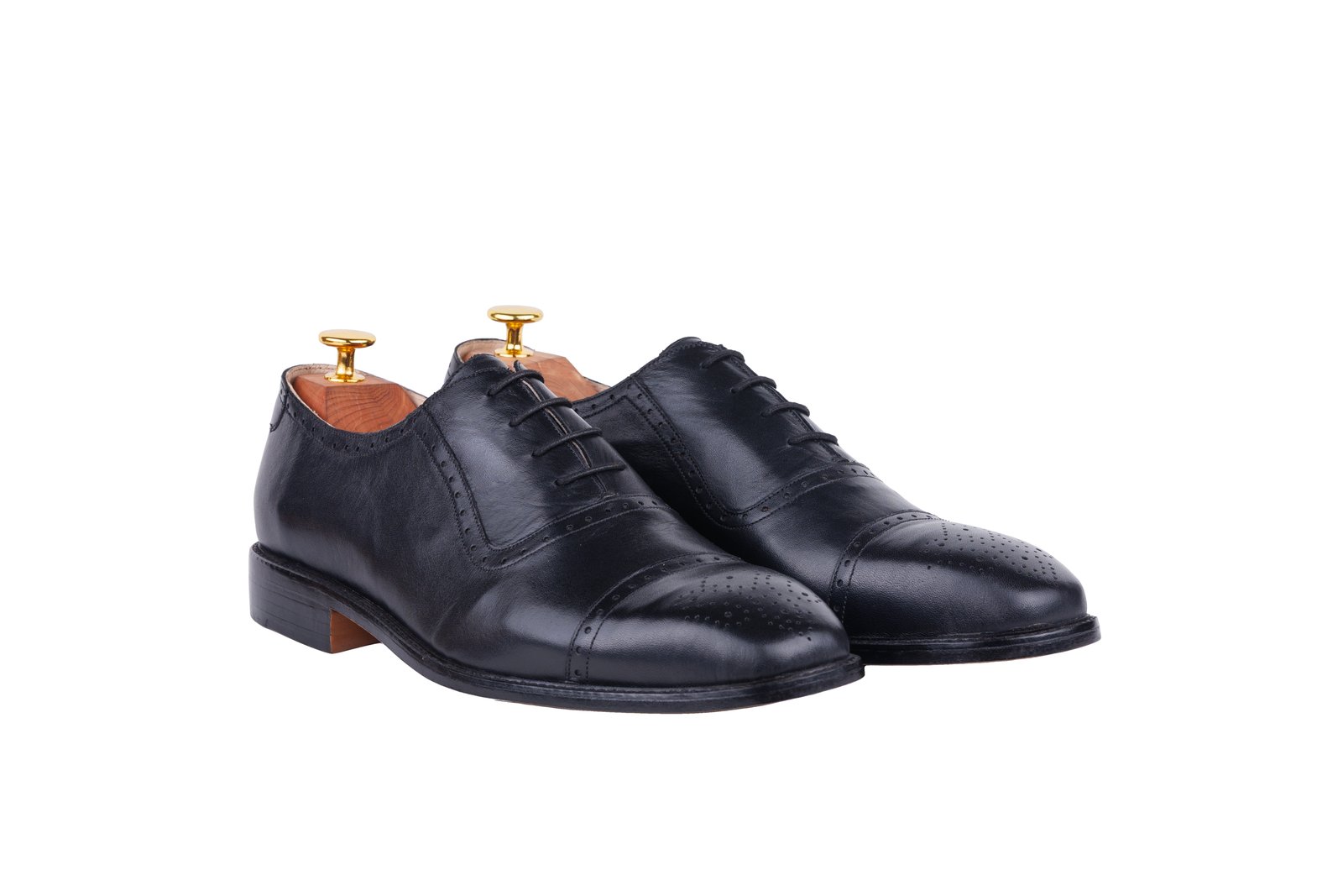 Black colour for Model 9 - Oxford Captoe D1 Full-Brogue (Lagos Last)